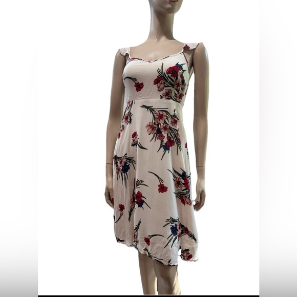 Lulu's Cream and Red Sweetheart Midi Sundress - Picture 1 of 16